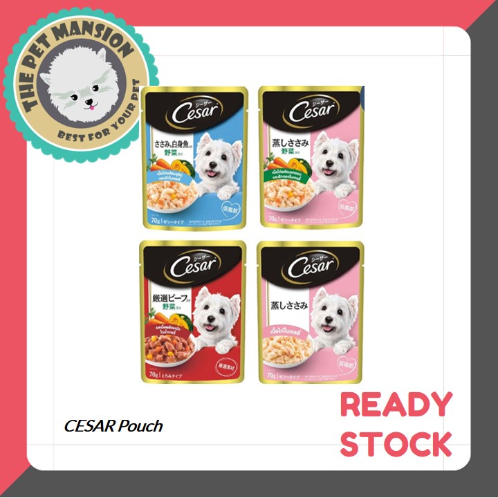 Cesar Adult Wet Dog Food Gourmet Meal Pouch (70g) | Shopee Malaysia