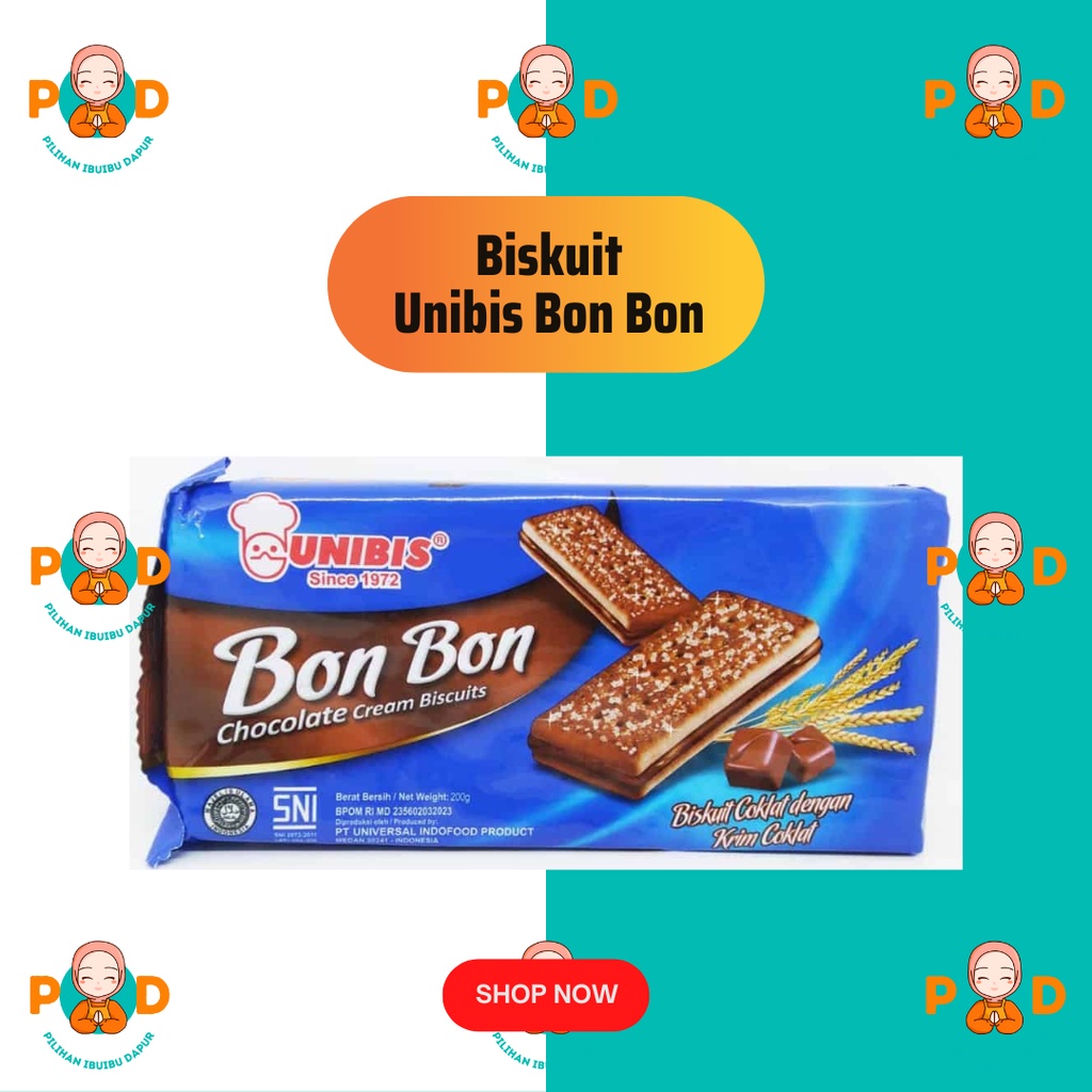 Unibis BON BON Chocolate Cream Biscuit | Shopee Malaysia