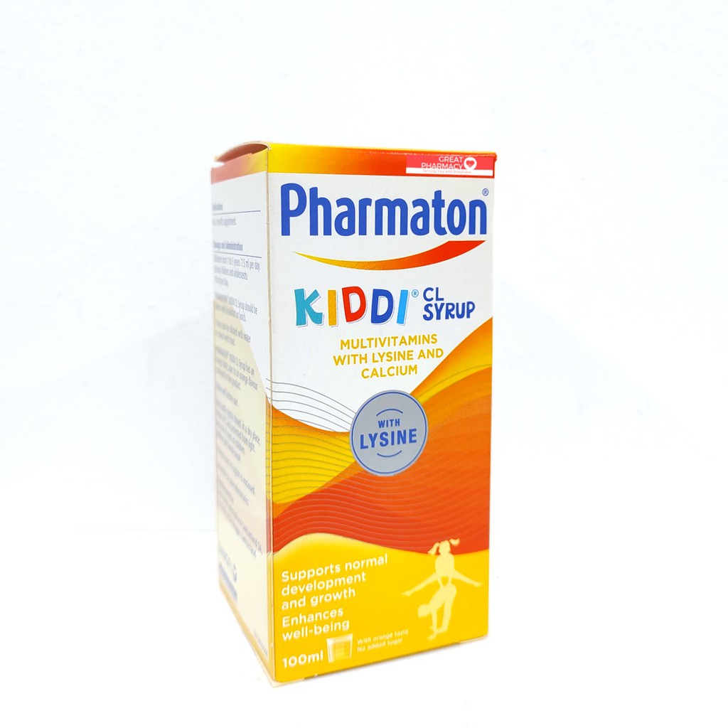 PHARMATON KIDDI CL SYRUP 100ML (EXP: 10/2023) | Shopee Malaysia