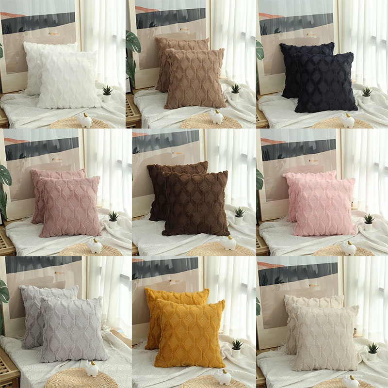 40/45/50cm Diamond Velvet Throw Pillow Covers Decorate Sofa Home Party Soft Square Pillowcase