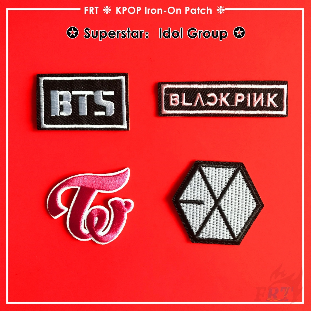 Superstar Bts Blackpink Twice Exo Idol Group Kpop Iron On Patch 1pc Diy Sew On Iron On Badges Patches