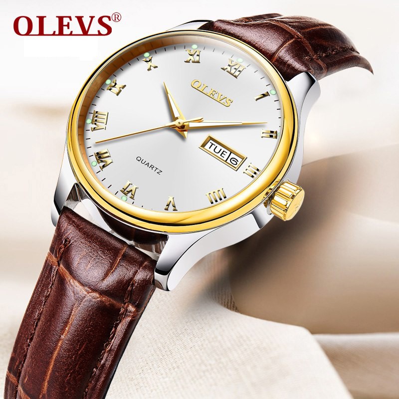 Fashion Jam  Tangan  Wanita Olevs  Simple Quartz Women Watch 