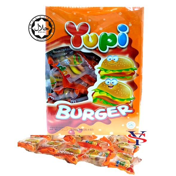 Yupi Gummy Burger 9g x 72pcs (Halal) Shopee Malaysia