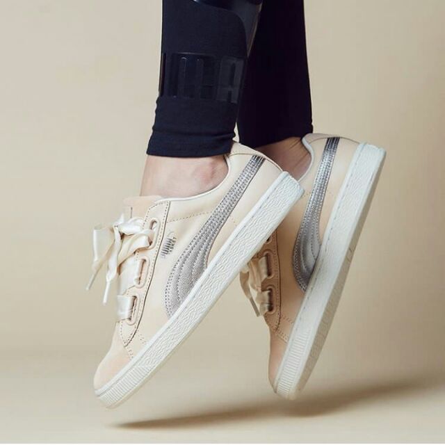 puma basket heart suede