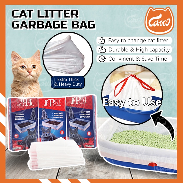 CATTO Cat Litter Garbage Rubbish Bag Sand Bags Kitten Pet Supplies