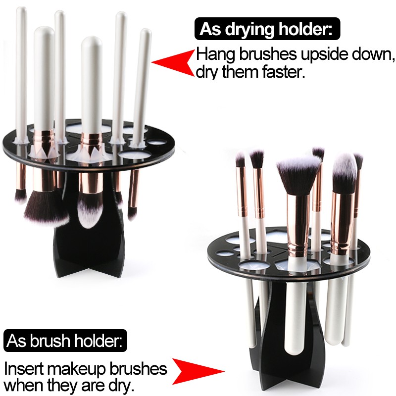 how to dry makeup brushes fast