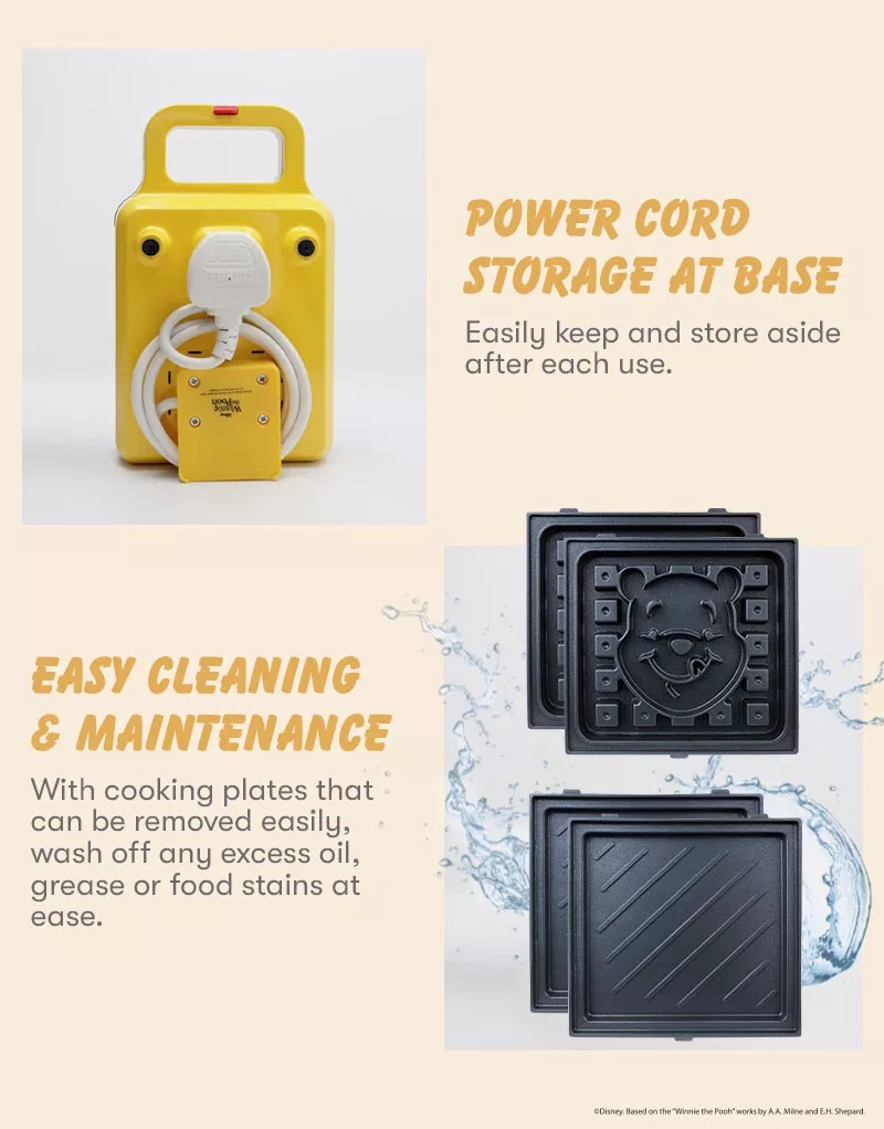 [Free Shipping] Disney x Mayer Sandwich Maker & Waffle Maker Winnie