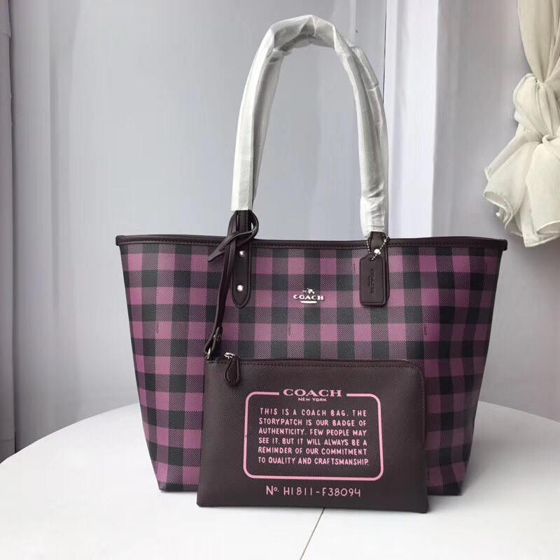 plaid coach bag