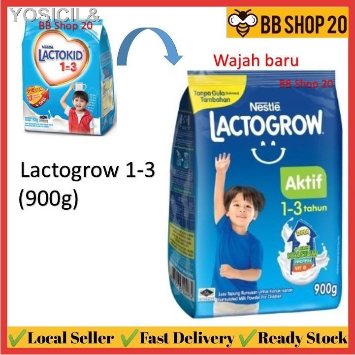 Lactokid 1 3 Years Lactokid Lactogrow Nestle Lactogrow Aktif 1 3 4 6 900g Dulu Dikenali Lactokid Susu Tepung Milk Shopee Malaysia