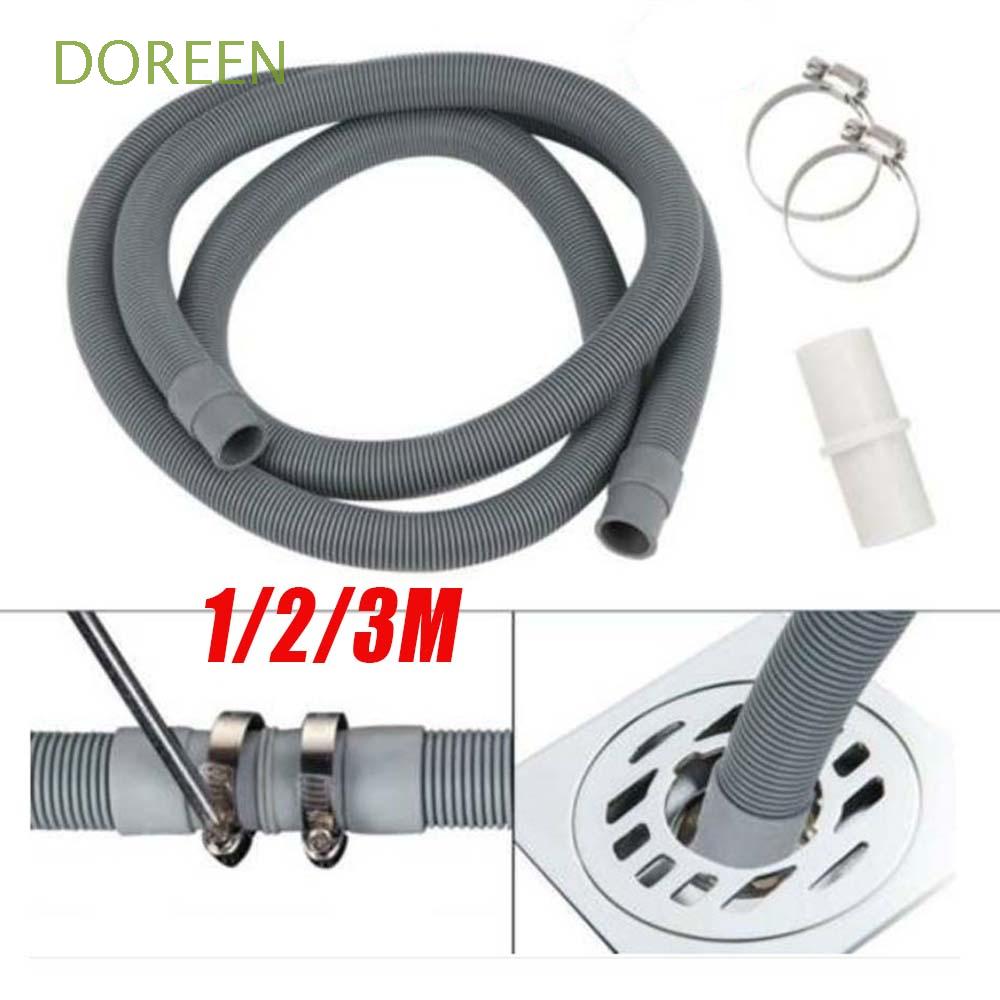 DOREEN 1/2/3M Extension Pipe Universal Sink Drain Hose Deodorant Telescopic Dishwasher Plastic Bathroom accessory Washing Machine Plumbing Hoses