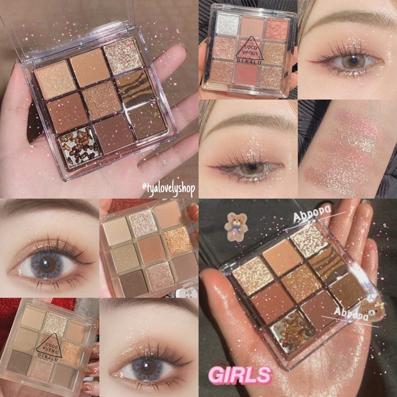 Dikalu Eyeshadow Makeup Palette(9 shades) | Shopee Malaysia