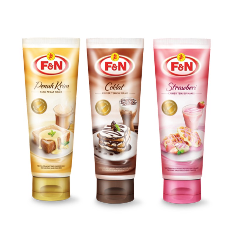 F&N Full Cream Sweetened Condensed Milk Tube 180g | Shopee ...