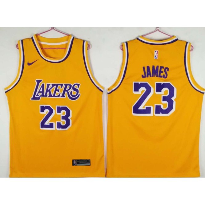 lebron james yellow lakers jersey