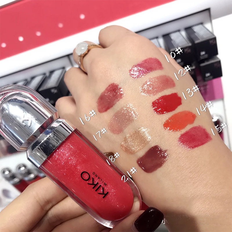 KIKO MILANO Lipsticks And 3D Hydra Lip Glosses Swatches, 50 OFF