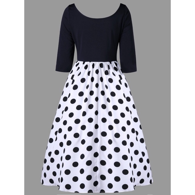 retro dress polka dot