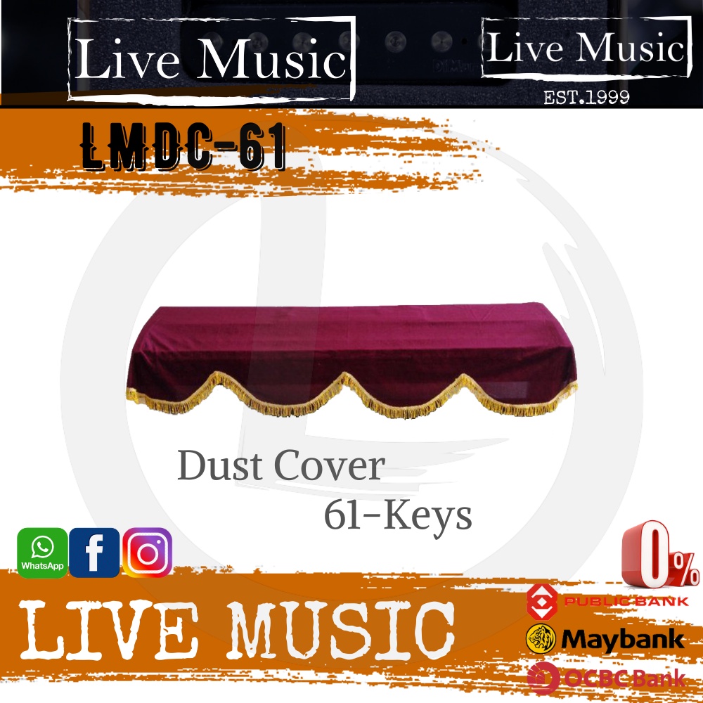 Live Music DC61 61Key Keyboard Digital Piano Dust Cover for Yamaha