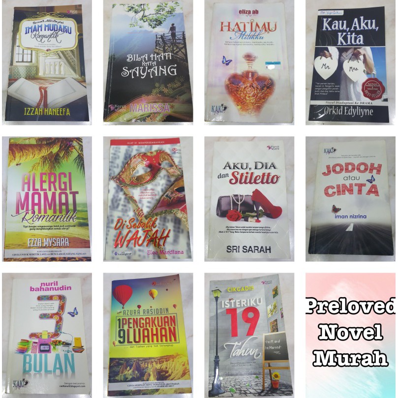 Preloved Novel Melayu Murah | Shopee Malaysia