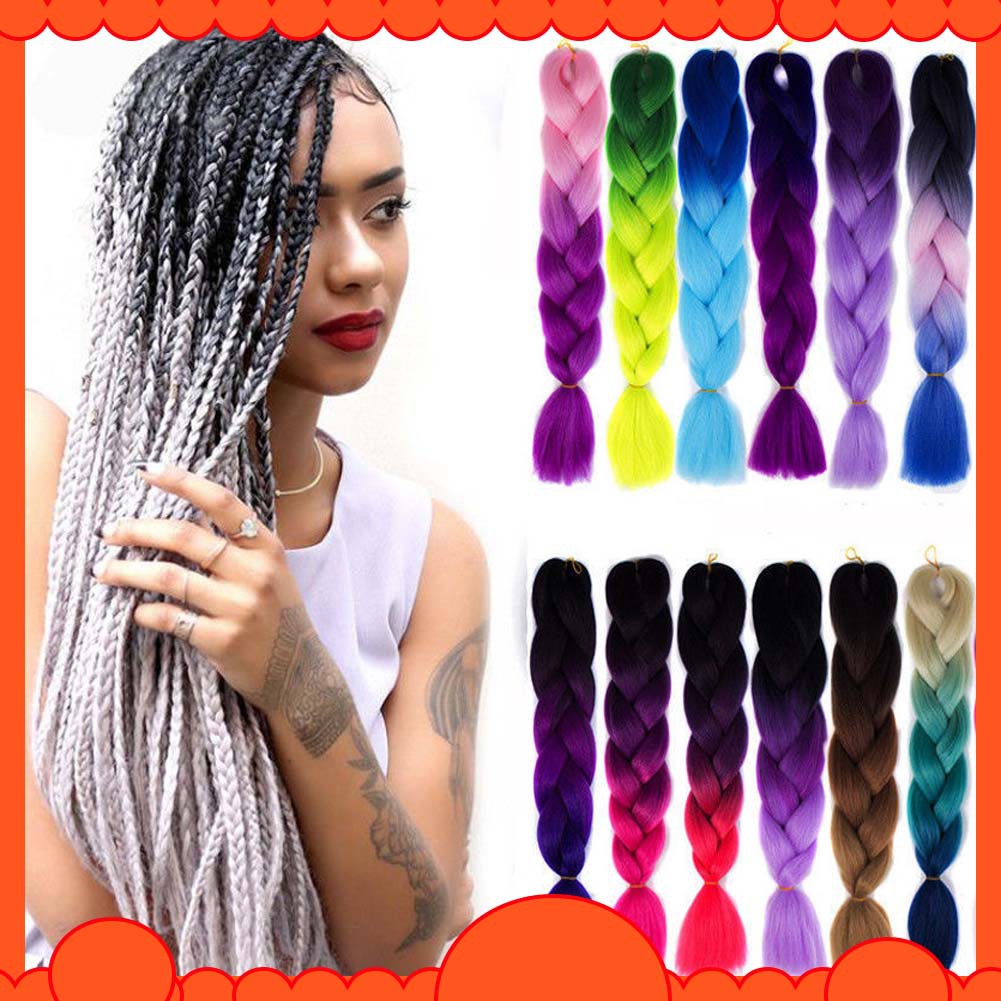 New 60cm 24 Kanekalon Synthetic Jumbo Braiding Hair Extension