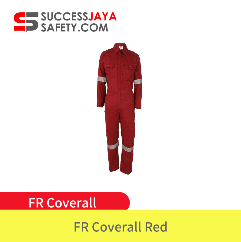 (Red) Fire Retardant Coverall, Fire Resistant Coverall and Anti-Particulate Overall Protection Isolation Clothing