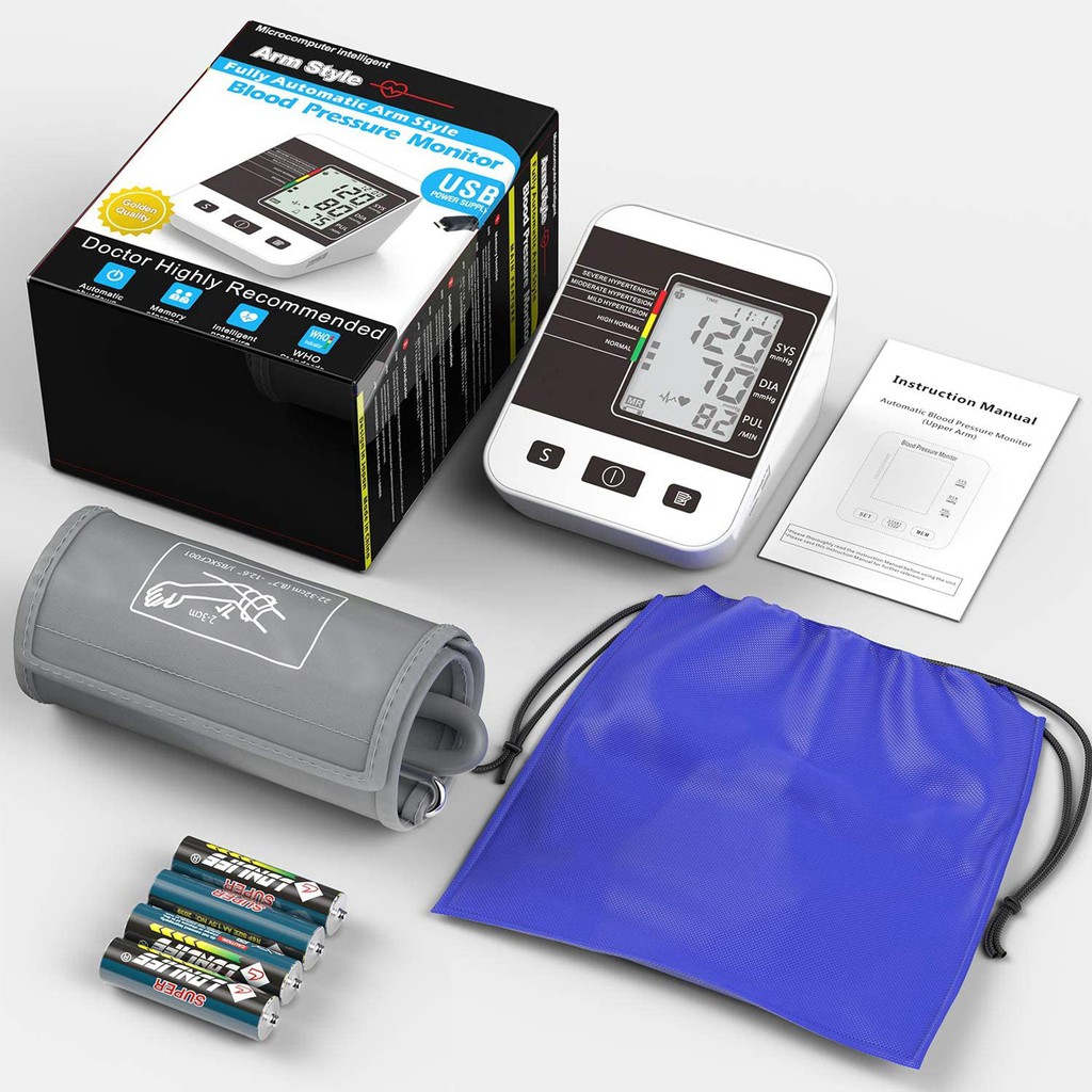 Arm Style Blood Pressure Monitor for Home Use with LCD Display BSX556