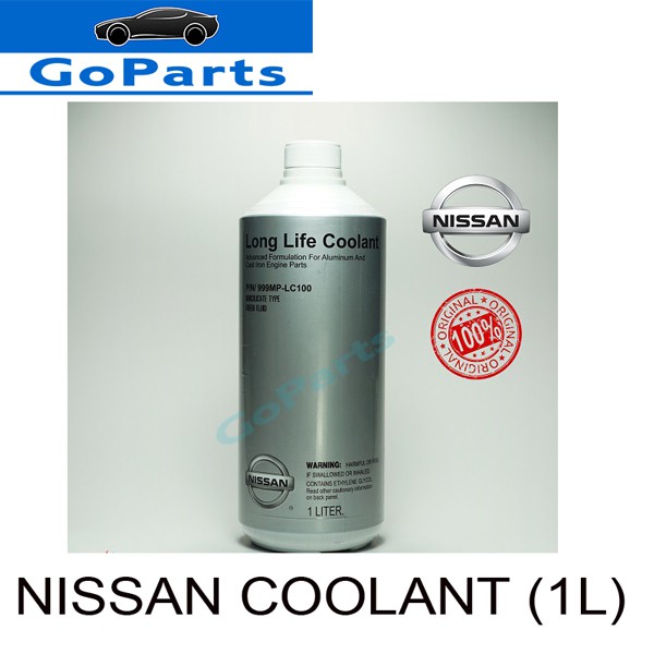 NISSAN COOLANT [GREEN]/100ORIGINAL/999MPLC100/1 LITRE/LONG LIFE