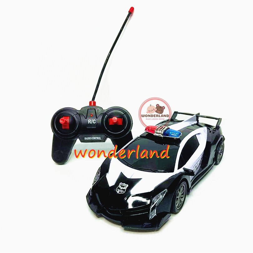 Rc Police Car Toys with Rechargeable Battery 1:16 scale Remote 