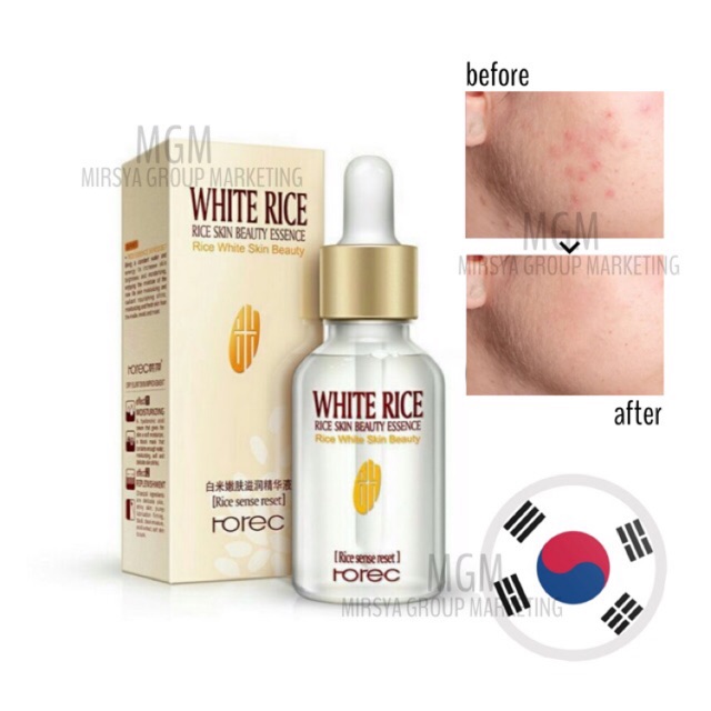 original white rice serum