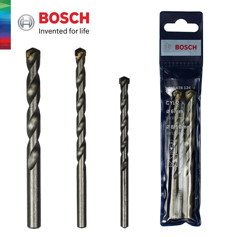 BOSCH 3pcs CYL-2 Masonry Drill Bit Set (6,8 & 10 mm) - 2608578124 ...