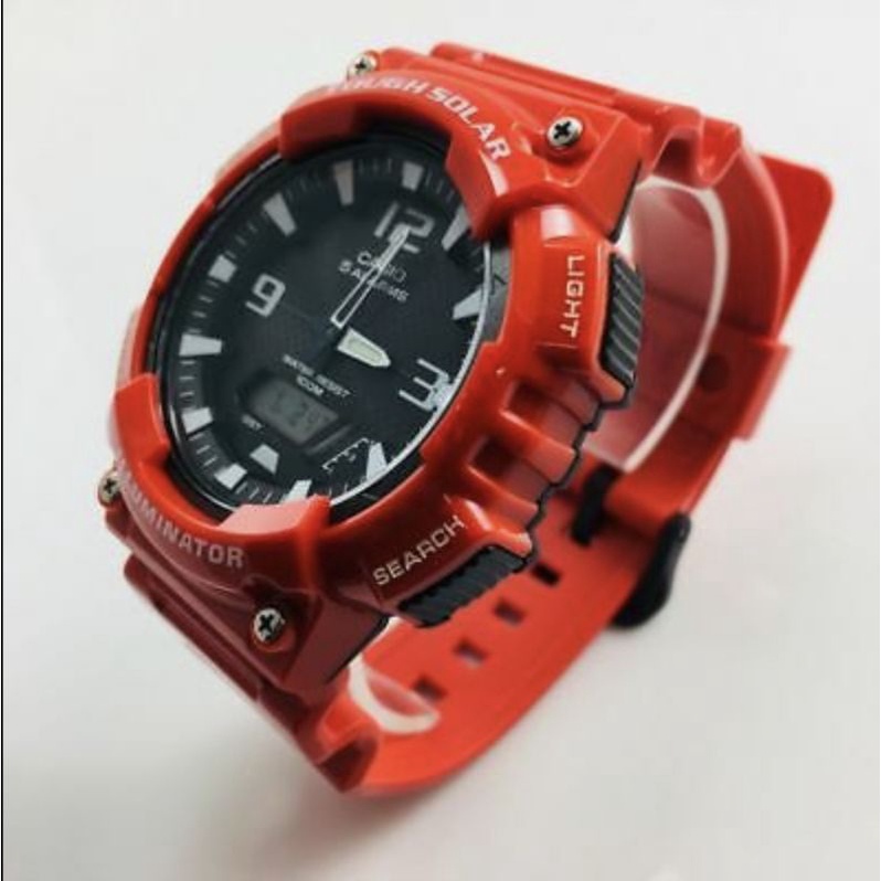 casio tough solar red