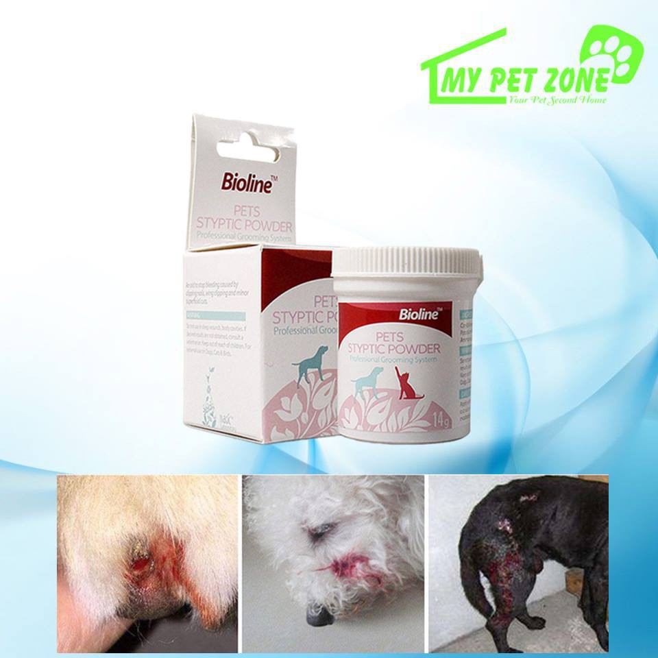 Bioline Pets Styptic Powder / Stop Bleeding Powder (Dog & Cat) 14G