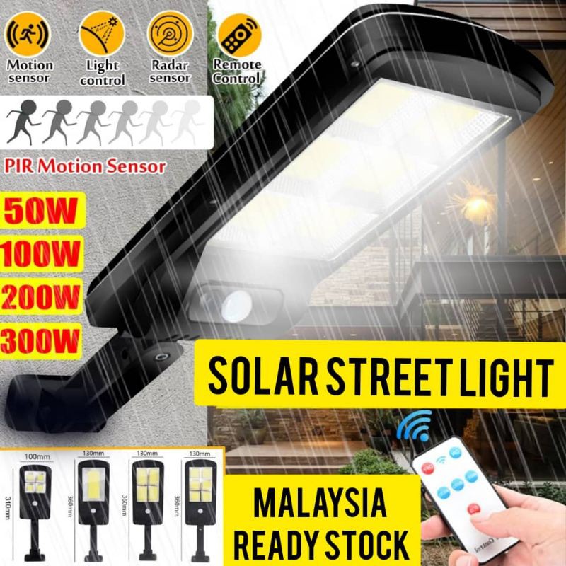 Buy SOLAR STREET LIGHT COB1000W 400W 450W WALL LIGHT SENSOR MOTION 