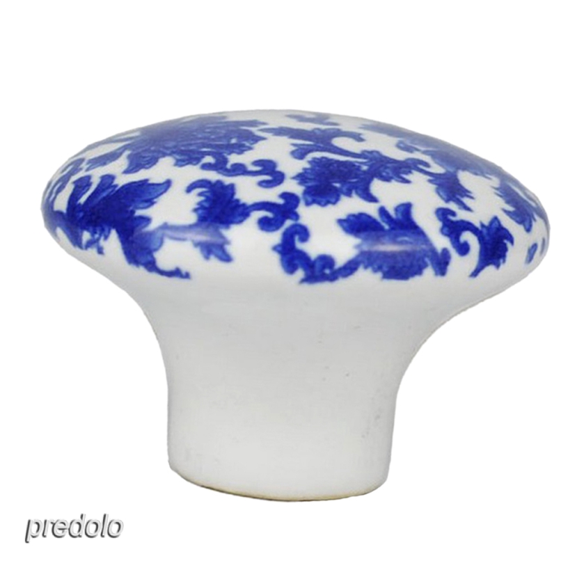 1 5 Blue White Ceramic Door Knobs Handles Furniture Drawer
