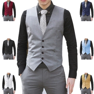 Men's Formal Business Casual  Vest  Slim Fit  Coat