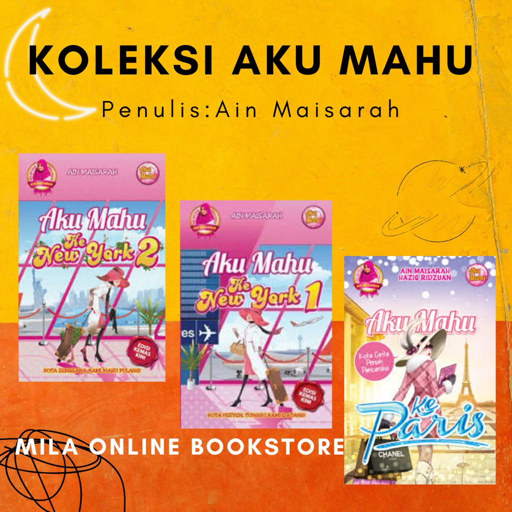 Buku Cerita Remaja Pts Ain Maisarah Koleksi Aku Mahu Ke Paris Koleksi Aku Mahu Ke New York 1 New York 2 Shopee Malaysia