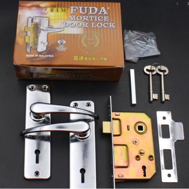 Fuda Mortice Door Lock 202 Mortise Grill  Door 2 Lever 