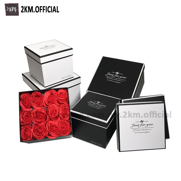 (3PCS) SQUARE CLASSIC FLOWER Florist Bouquet Packaging Gift