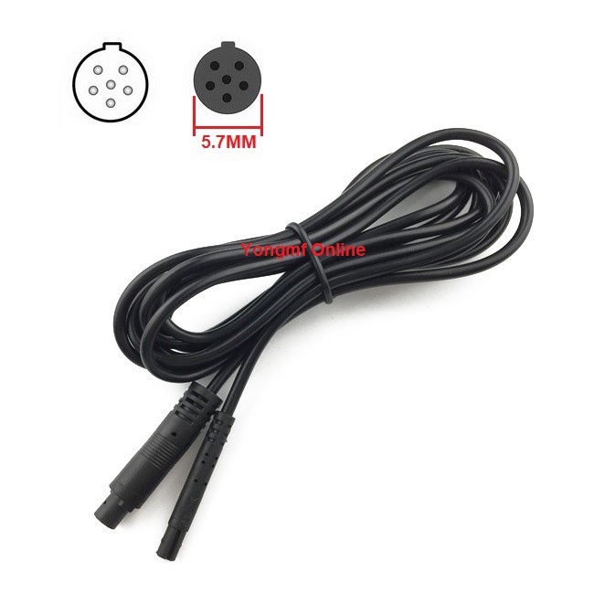 6 Pin Car Rear View Reverse Backup Camera Extension Cable 2 meter (CP
