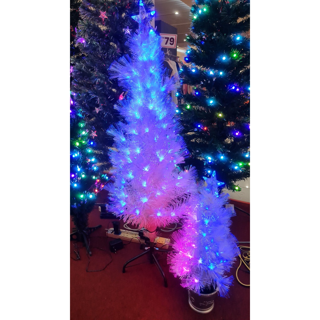 [READY STOCK] 2FT/4FT/6FT_478 White Iridescent PVC Fibre Optic ...