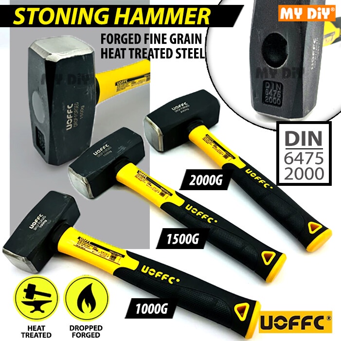 MYDIYHOMEDEPOT UOFFC 1000G 1500G 2000G Stoning Hammer Fiberglass