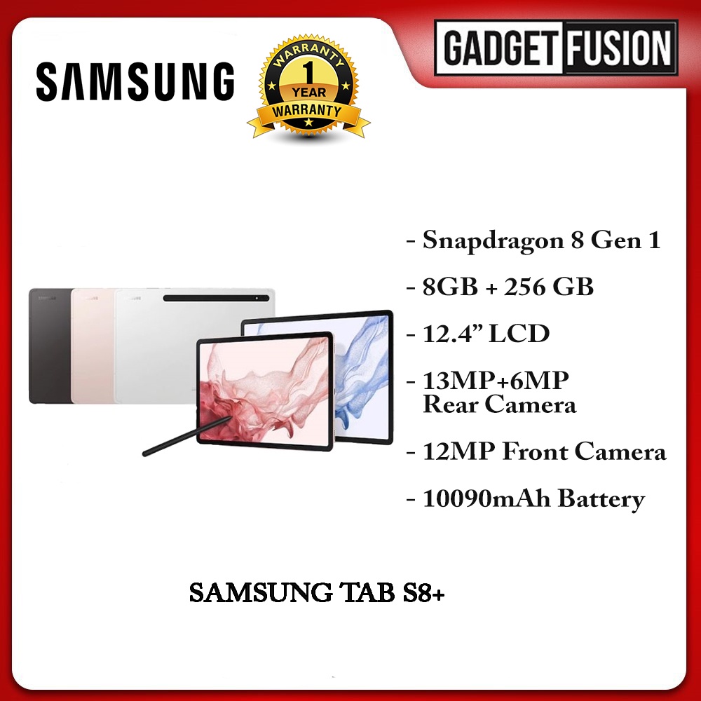 SAMSUNG GALAXY TAB S8+ WIFI 8GB/256GB GRAPHITE Shopee Malaysia