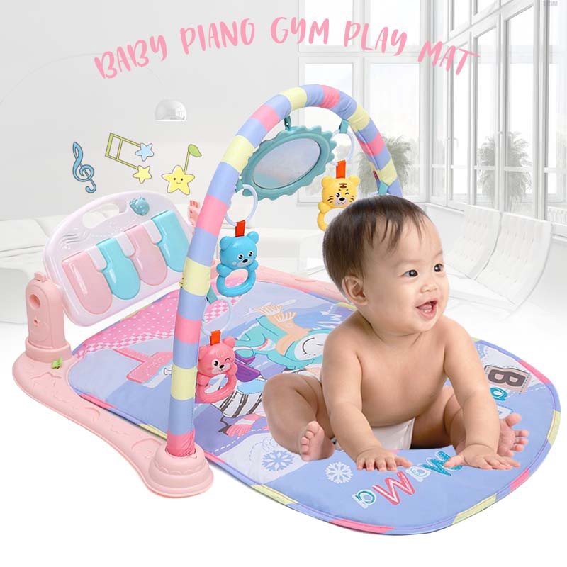 baba mama play piano gym