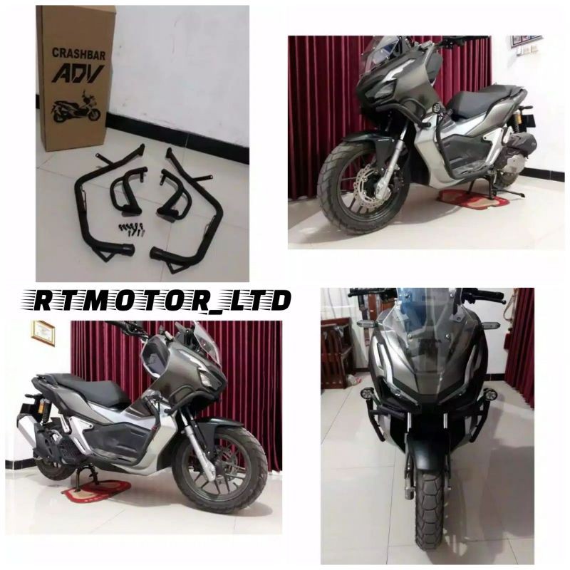 Honda Adv Adv Body Crash Bar Full Set Adv Full Set Pelindung Body Turbular Crash Bar