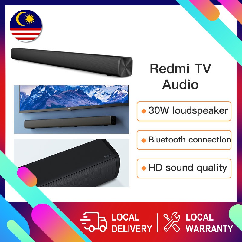 [Ready Stock] Redmi TV Speaker HD Soundbar Quality 30W Bluetooth 5.0 Smart TV Sound Bar Audio Wired Home Surround Stereo