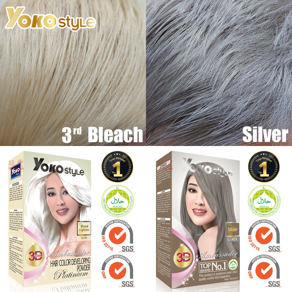 Yoko Style Hair Color Cream S/MIX SILVER Colour | Shopee Malaysia