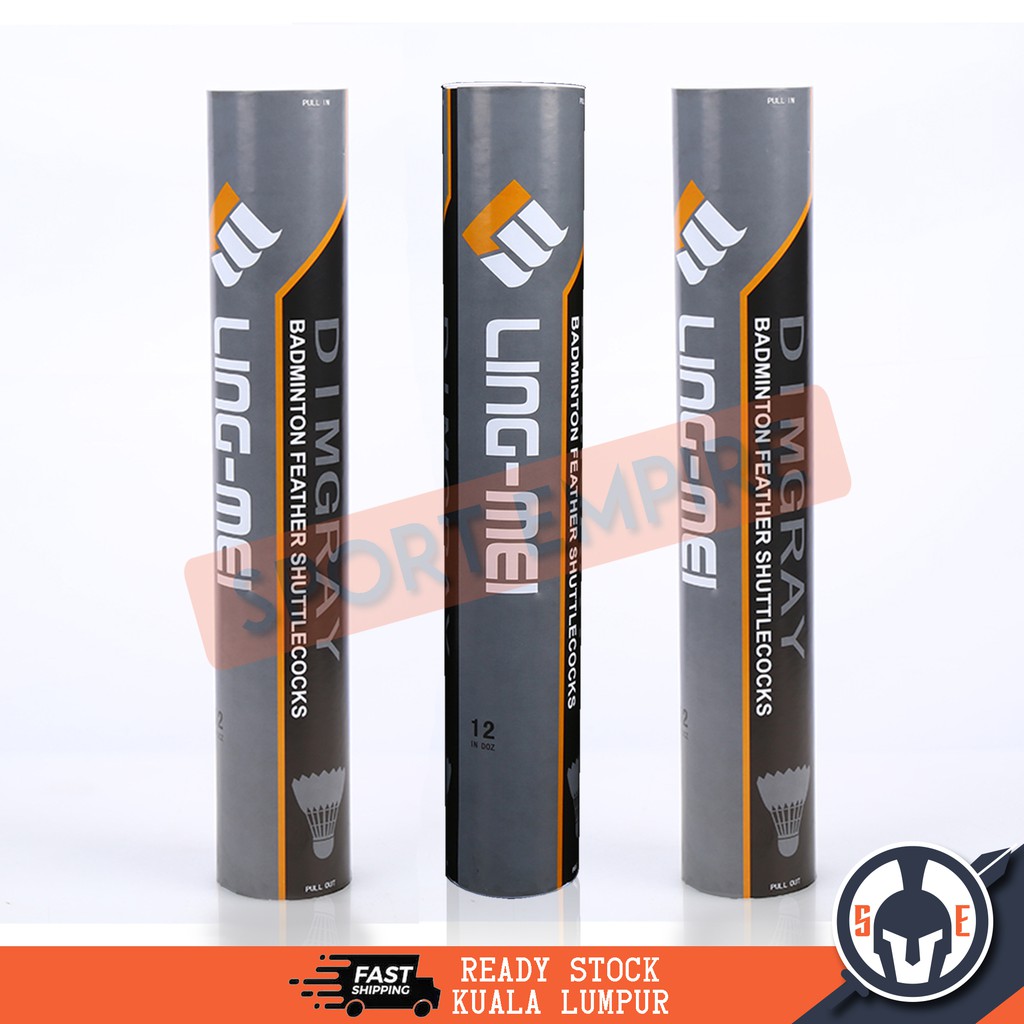 Ling Mei Badminton Shuttlecock Dimgray/Dimgrey 100 Authentic Shopee