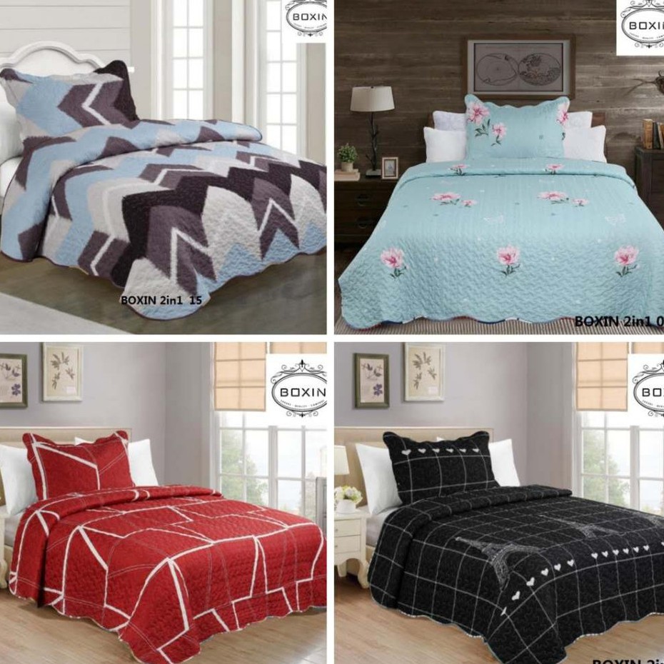 Cadar Patchwork Single 2in1/Bedding/Bedding Sets&Sheets/TOTO/Selimut ...