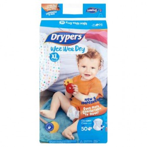 pampers drypers xl