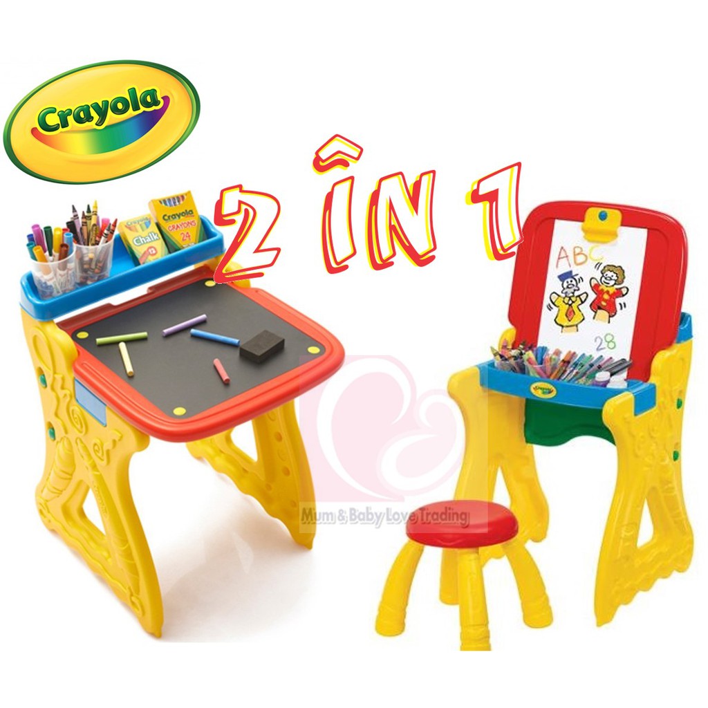 Crayola Play N Fold Art Studio 2 In 1 Desk To Easel Shopee