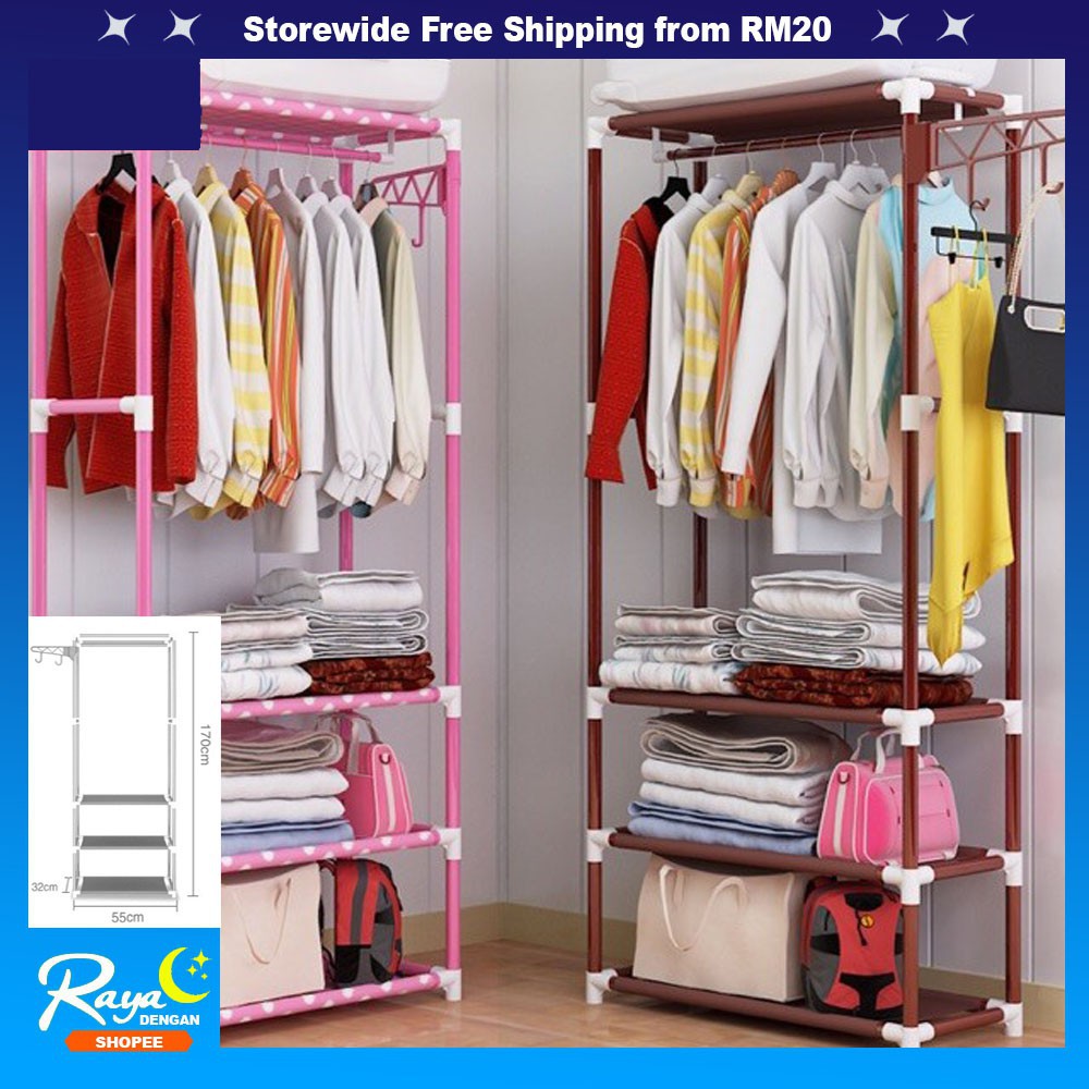 MURAHMultiFunction Cloth Organizer Storage Rack Open 