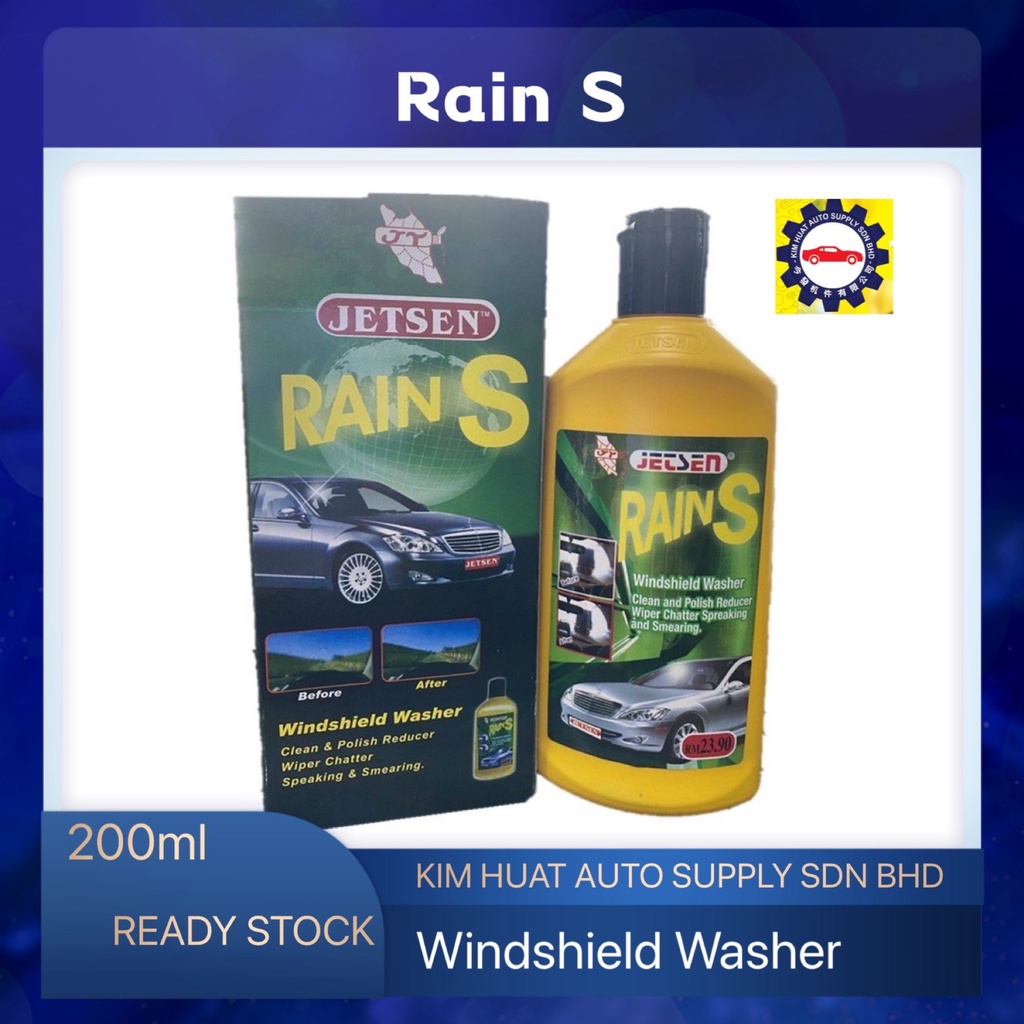 Rain S Windshield Washer Clean & Polish Reducer Wiper Chatter Cuci